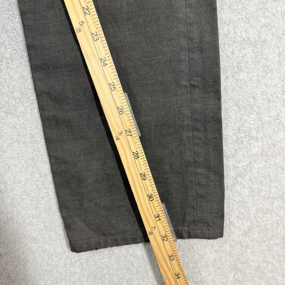 Replay Jeans Mens 30x32 Black Waitom Slim Fit Denim Button Fly Straight Pants - Picture 15 of 16